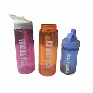 Virginia Tech Camelbak eddy Pink Orange Water Bottle Nalgene Blue Sippy Cup USA